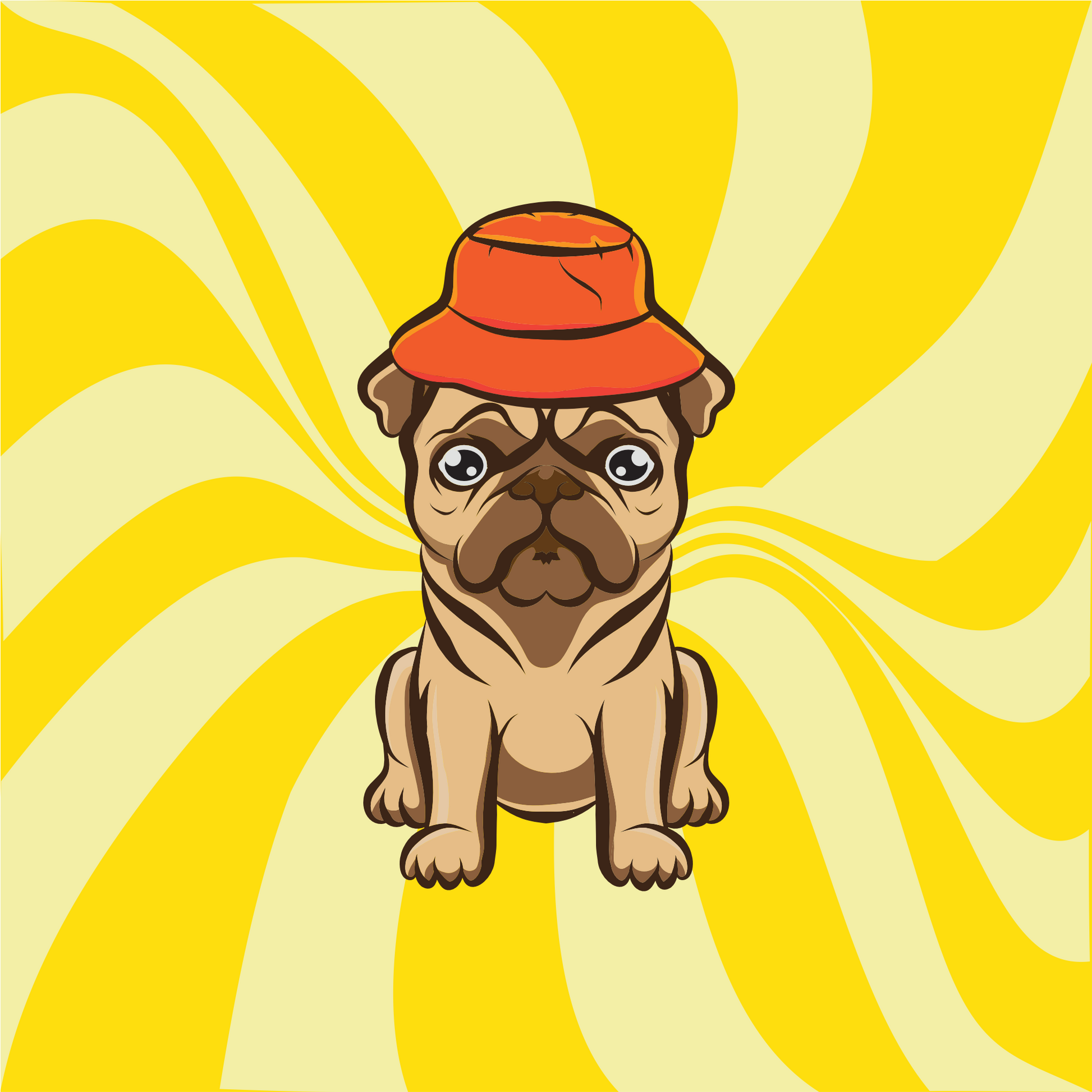 Pug in a Hat